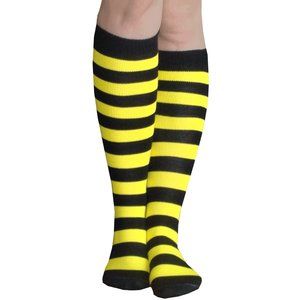 Black/Yellow Striped Socks